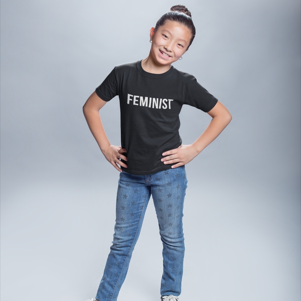 Kids Feminist T-Shirt (Sizes NB - XL Youth)
